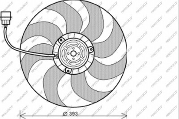 LüFter MotorküHlung KüHlerlüFter FüR VW Polo 1.2 12V 1.4 16V Fox Skoda Fabia II-image
