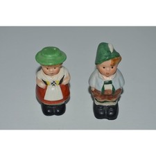 Goebel W Germany Children Salt and Pepper Set, Hummel Boy and Girl Shaker Set