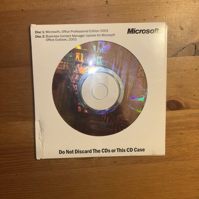 Microsoft Office 2003 Professional Edition w/ Business Contact Manager With Key