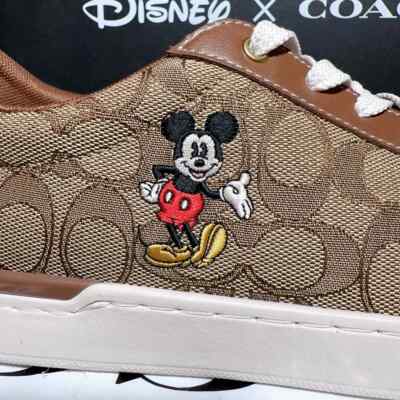 NWB Disney X Coach Clip Low Top Sneaker With Mickey Mouse