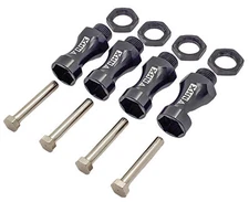 NEW NHX RC Wheel Hex Adapter 12mm to 17mm (4pc) 30mm Offset Extender - Black