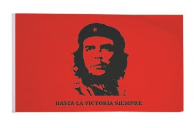 Bandiera Che Guevara 90x150 Cm – Verde, 100% Poliestere Resistente Con Doppio Orlo E Occhielli Metallici - 4