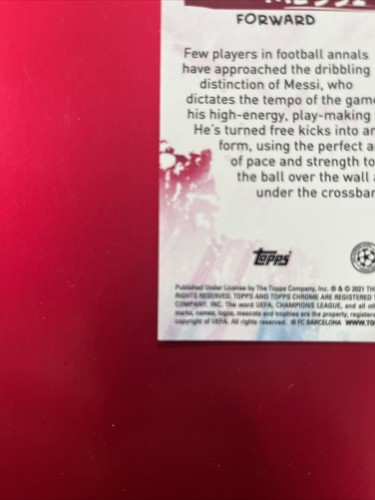 2020-21 Topps Chrome LIONEL MESSI Aqua Joga Bonito SSP 123/199 ๐๐๏ธโฝ๏ธ๐ฅ - Picture 9 of 14