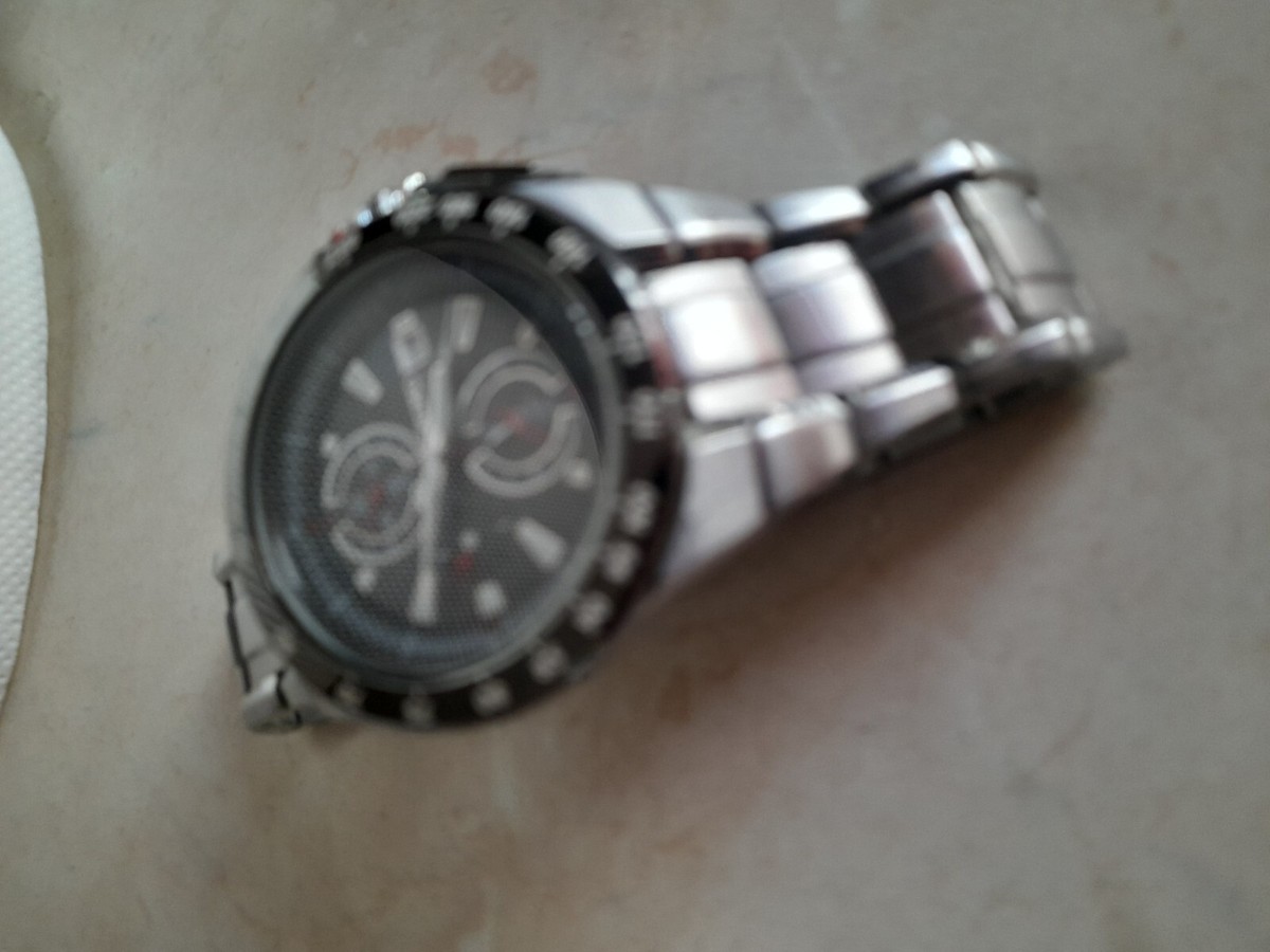 Seiko Quartz Watch Chronograph Alarm Date 7T62-0HG0 Mov. 7T62A