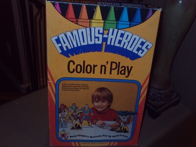 VINTAGE SUPER HEROES COLOR N' PLAY SUPER FRIENDS RARE BRAND NEW UNUSED M 1974