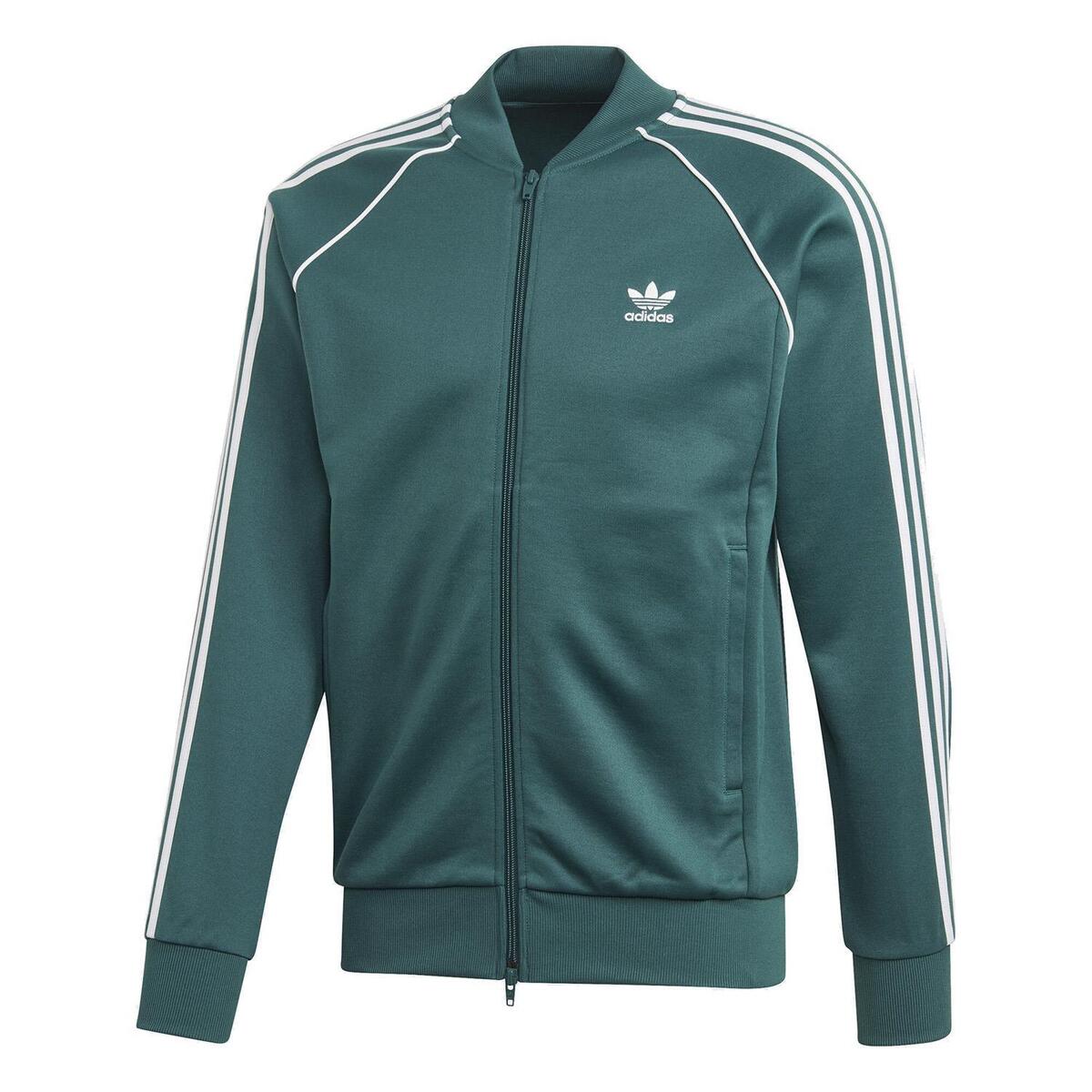 adidas ORIGINALS MENS SST TRACK JACKET TOP GREEN WHITE 3 adidas ORIGINALS MENS SST TRACK JACKET TOP GREEN WHITE 3