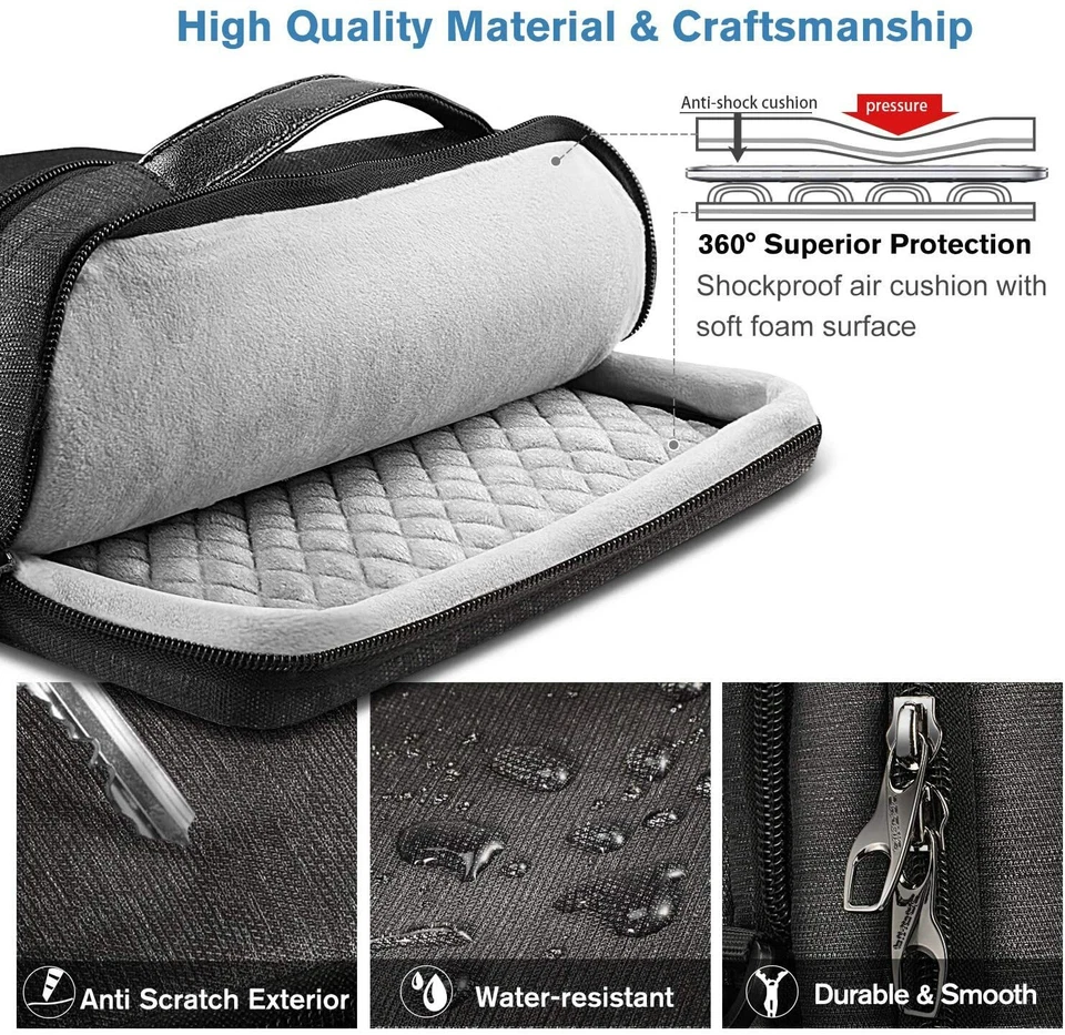 13-inch Laptop Shoulder Bag for 13.3'' MacBook Pro/Air Waterproof Carrying Bag - Image 4 of 4