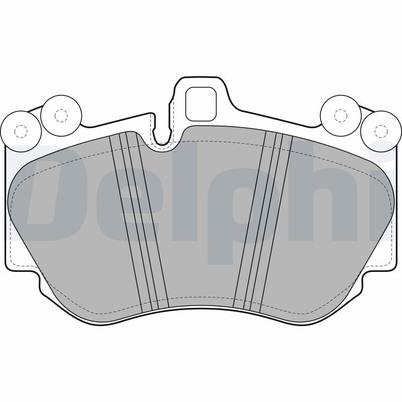 Plaquettes de frein DELPHI LP2116 pour disque de stationnement Porsche et berlines de sport