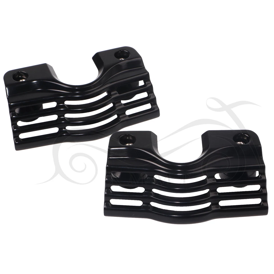 Cubiertas de cabezal de bujía negras de motor para Harley Electra Glide Ultra Classic FLHTCU Foto 2 de 4