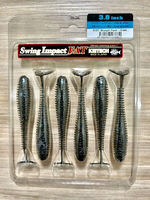 Keitech Swing Impact Fat Paddle Tail Swimbaits, Bass Fishing, Free Shipping! NWT