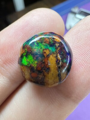 8.90Ct Fabulous Mexican Matrix Jelly Opal Play Of Color Maximum Fire