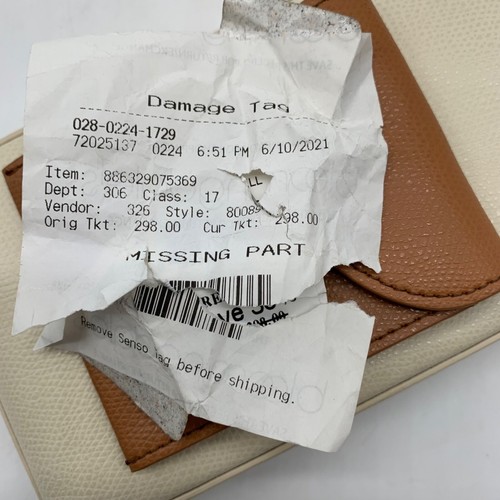 Cafune Camber Cream and Camel Italian Leather Sling - Picture 10 of 12