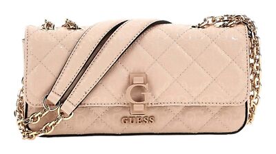 GUESS Bessey Convertible Xbody Flap Bag Schultertasche Umhängetasche Sand