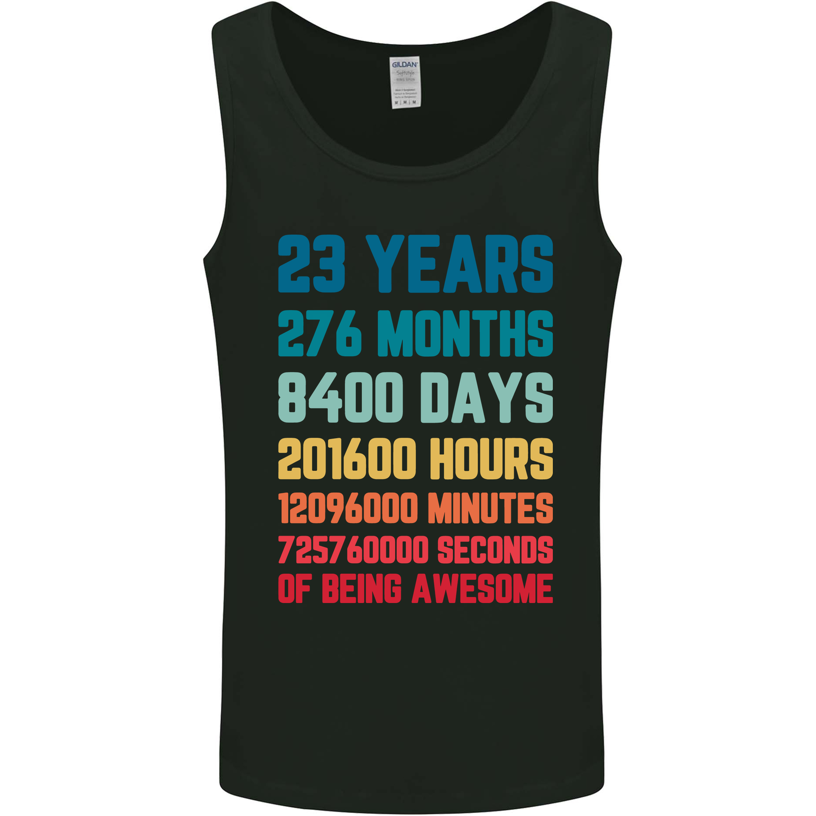 23rd Birthday 23 Year Old Mens Vest Tank Top