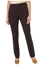 Belle by Kim Gravel Women's Ponte Hollywood Waist Pant Ganache