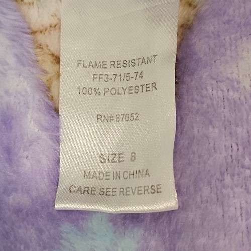 Disney Frozen Bathrobe Girls 8 Princess Magic Long Sleeve Tie at Waist Soft Warm - Picture 4 of 6