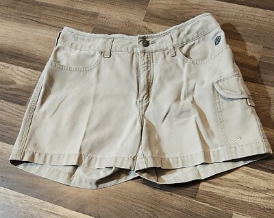 The North Face Womens A5 Series Shorts Beige Pocket Mid Rise