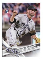 Matt Carasiti 318 2017 ToppsRC Rookie Colorado Rockies Card