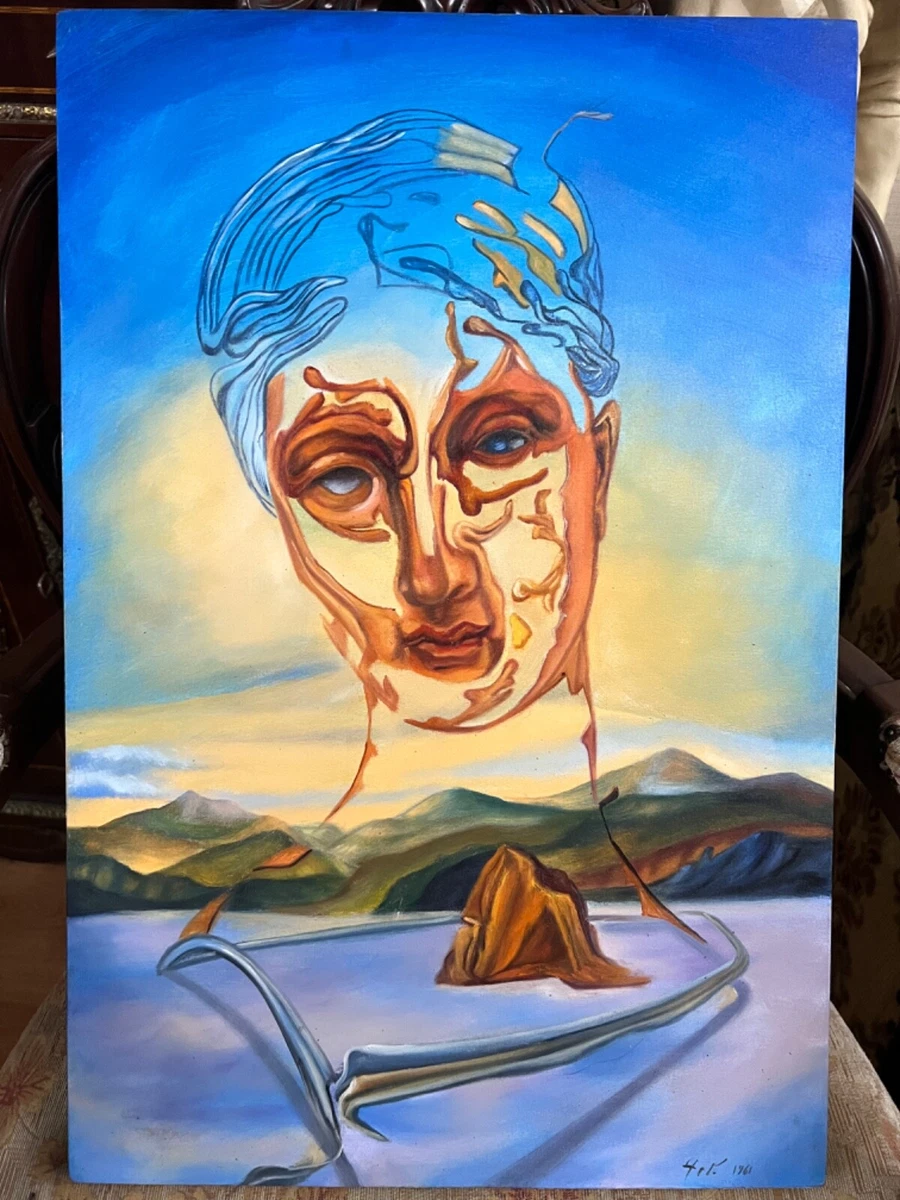 SALVADOR DALI - Amazing Oil Canvas - Surrealism Style - Signed