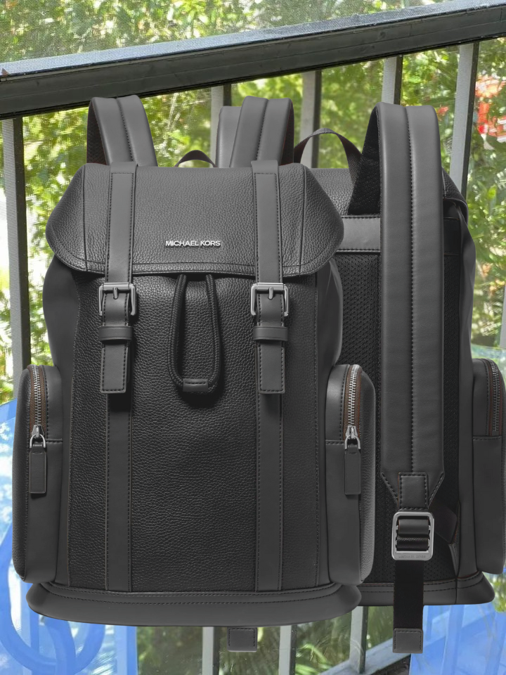 cooper backpack leather TSD Brand Canvas Grey conscious fashion Cooper Backpack | Moss