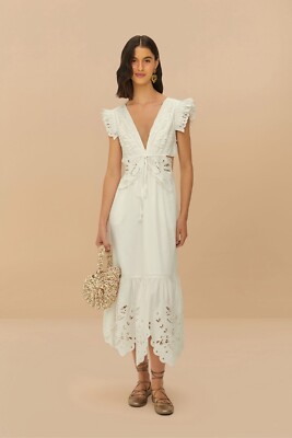 a line midi dress Confête - Yvette Lace A-Line Midi Engagement Photos Dress