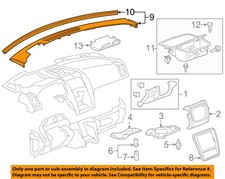 GM OEM 15-17 Acadia Limited Instrument Panel Components-Upper Panel 23207005