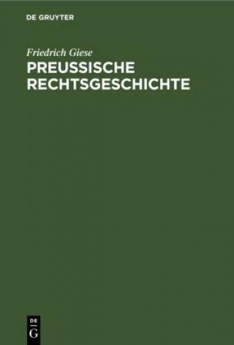 Thumbnail - Preußische Rechtsgeschichte Übersicht Über Die Rechtsentwicklung Der