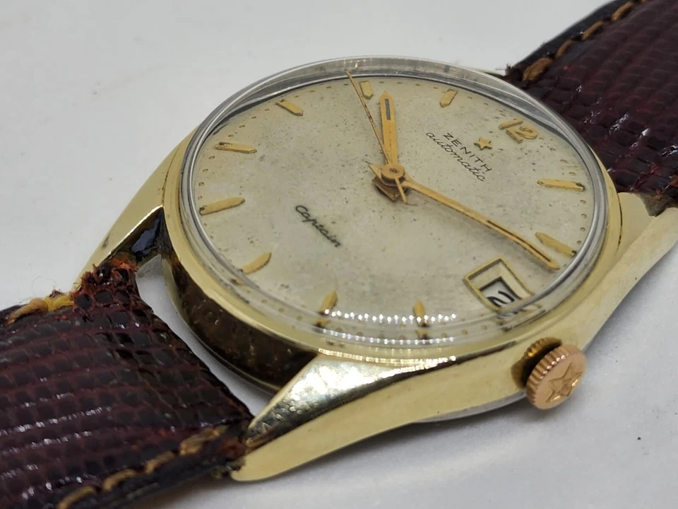 Parachoques Zenith Captain cal. 71 Movimiento Chapado en Oro - Reloj Automático Hombre Foto 3 de 4