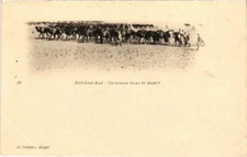 Old postcard Algeria 19 Extreme Sud - Caravan in the Desert. ed. Geiser (69584)