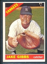 1966 Topps #117: JAKE GIBBS New York Yankees ~ EX to EX+