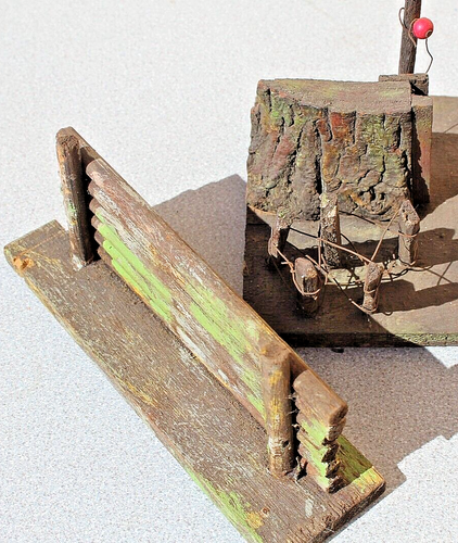 1938 WWII Elastolin Hausser Lineol BATTLEFIELD OUT POST GATE BARRICADE SECTIONS - Picture 5 of 9
