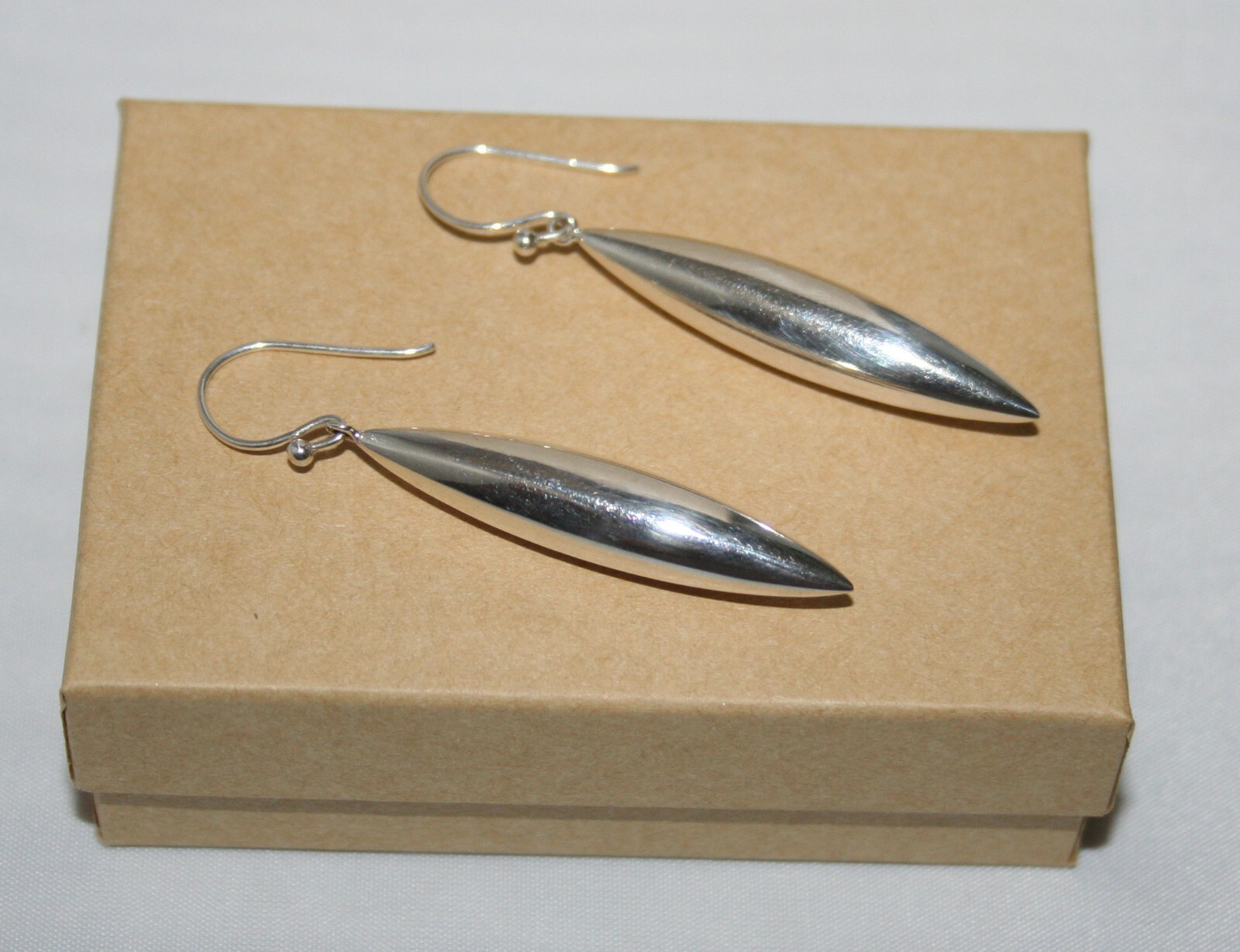 Silpada Sterling Silver "Elongated Elegance" Long Orb Earrings W3279