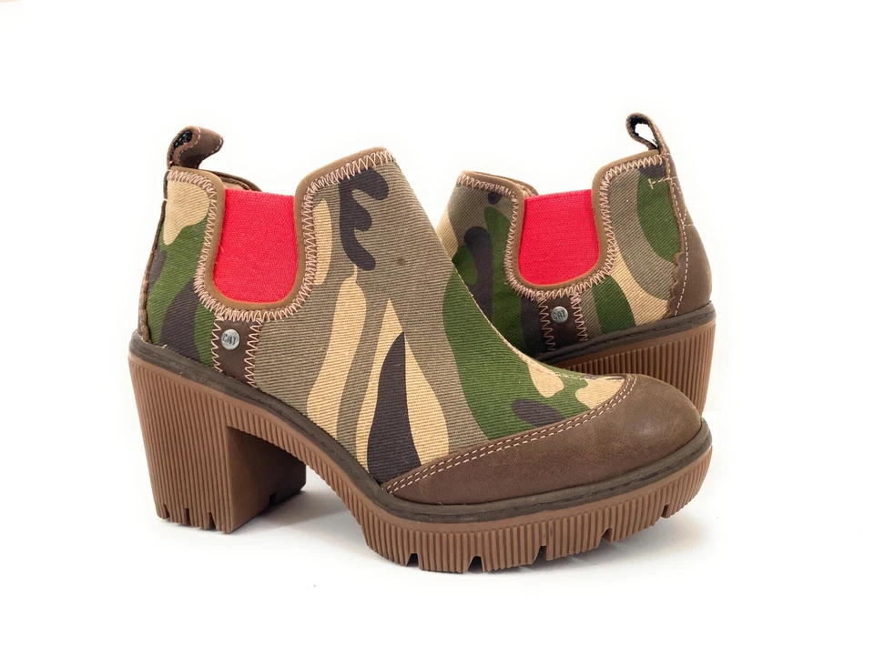 Botines de tacón alto Caterpillar para mujer Arbor camuflados talla 7 M Foto 2 de 4