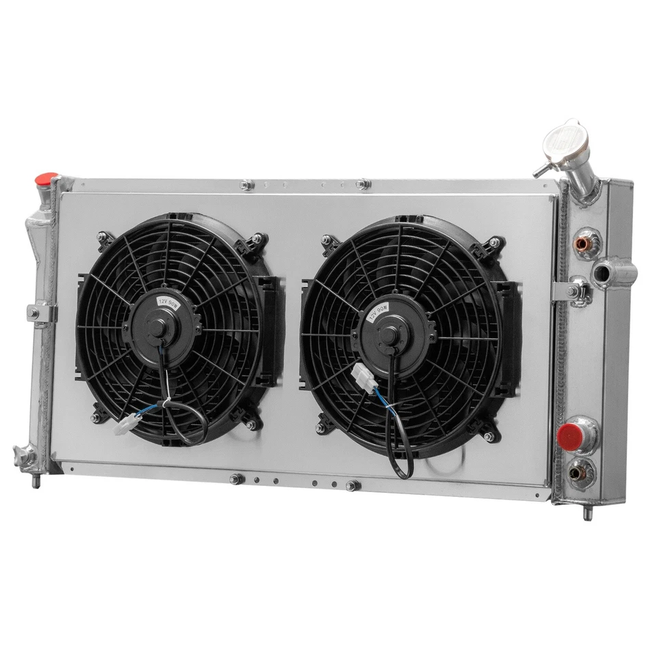 3 Row Radiator Shroud Fan For 97-99 Buick Century Regal /99-00 Pontiac Montana Foto 3 de 4