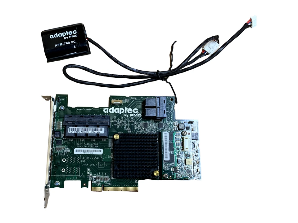 Adaptec ASR-72405 1GB 24 Port Raid Controller with battery - Full Height Bracket - Image 2 of 4