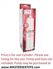 Penis Pump Cylinder 2.25 Inch X 9 Inch Enlarger Erection Enhancer Size Matters 