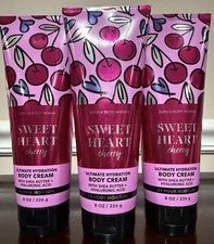 Bath Body Works Lot of 3 SWEET HEART CHERRY Ultimate Hydration Body Creams