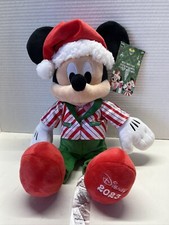 Disney Store Mickey Mouse 2003 Holiday Christmas Plush 15" Stuffed Animal