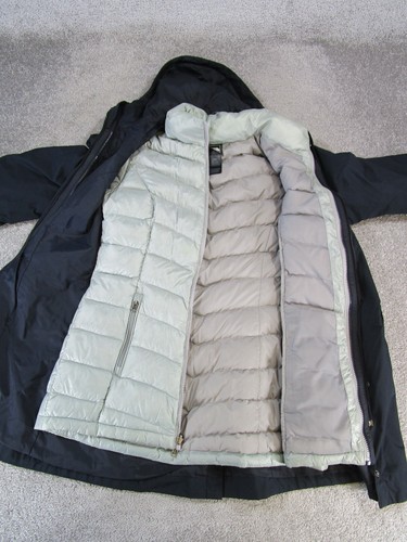The North Face Jacket Womens Medium Black Blue 3-1 Hyvent - Picture 6 of 10