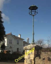 Photo 6x4 Lantern, St Marychurch Torquay On a gate pier on St Margaret  c2014