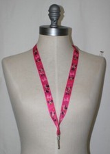 Disney Minnie Mouse Lanyard Ticket ID Fastpass Holder Pink