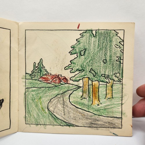 Crayola Gold Medal Crayons Drawing Coloring Book Binney & Smith NY c.1920's - Picture 6 of 7