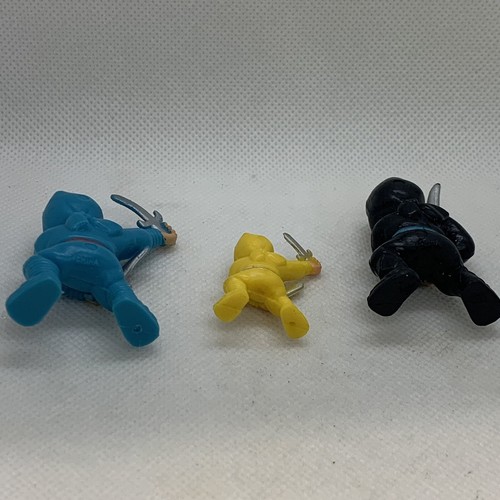 Vintage Ninja Figures Figurines Toys (3) Plastic 2" Tall Action Play China - Picture 4 of 7