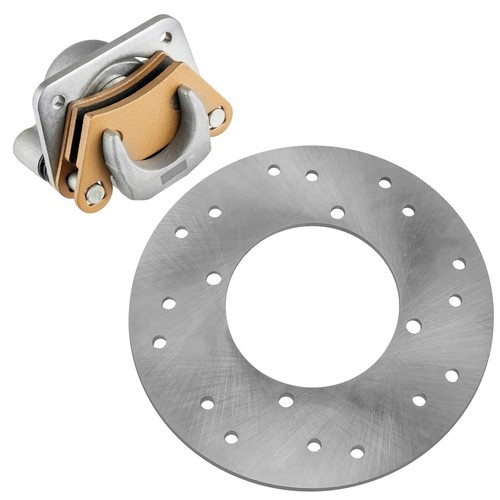 Rear Right Brake Caliper w/ Disc for Polaris Ranger 500 2x4 4x4 6x6 2005 w/ Pads - Foto 6 di 7
