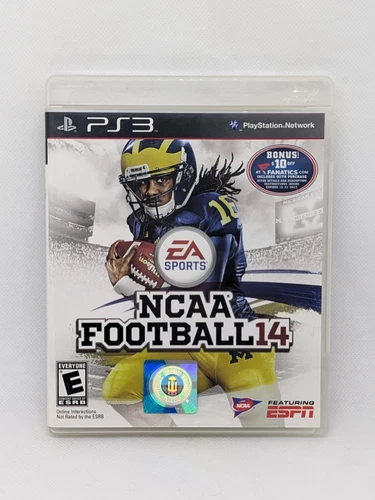 NCAA Football 14 (Sony PlayStation 3, 2013) PS3 Complete CIB Tested & Working