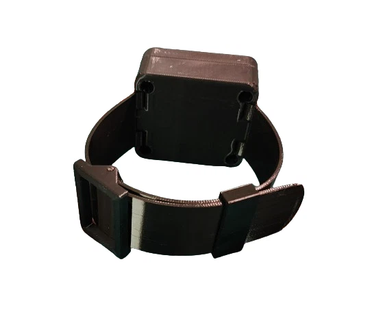 Pulsera tobillera arresto domiciliario-LED ROJO-FALSO solo para utilería o bromas Foto 3 de 4