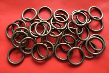 36 anciens anneaux de rideau français en laiton massif