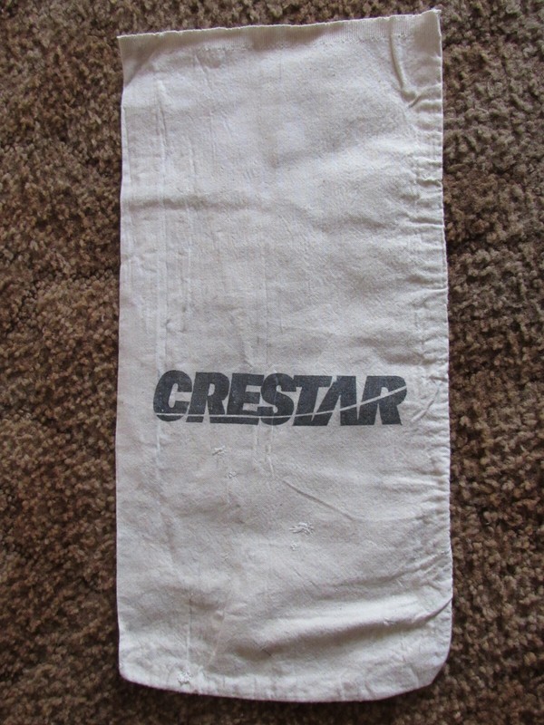 CANVAS BANK BAG  !! CRESTAR !!  "SIZE  19"x10"  #7 