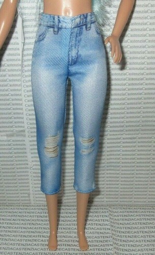 BOTTOM BARBIE DOLL FAUX PRINTED RIPPED 