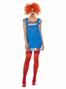 Chucky Damen Halloween Kostum Gross Uk Grosse 16 18 Ebay
